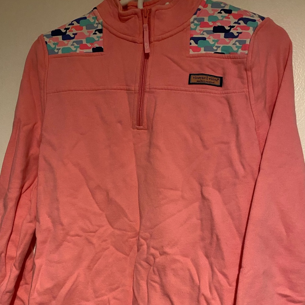 Vineyard Vines pink quarter zip